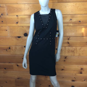 🎄HoLiDaY DRESS/SKIRT SALE🎄 Rachel Roy NWT Black Embellished Mesh Dress